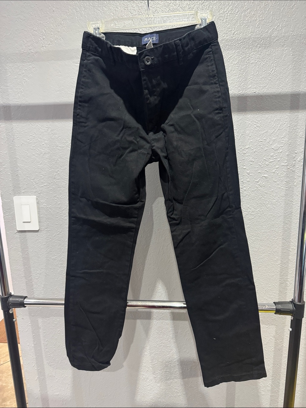 The Children's Place Black Boys Stretch Chino Pants